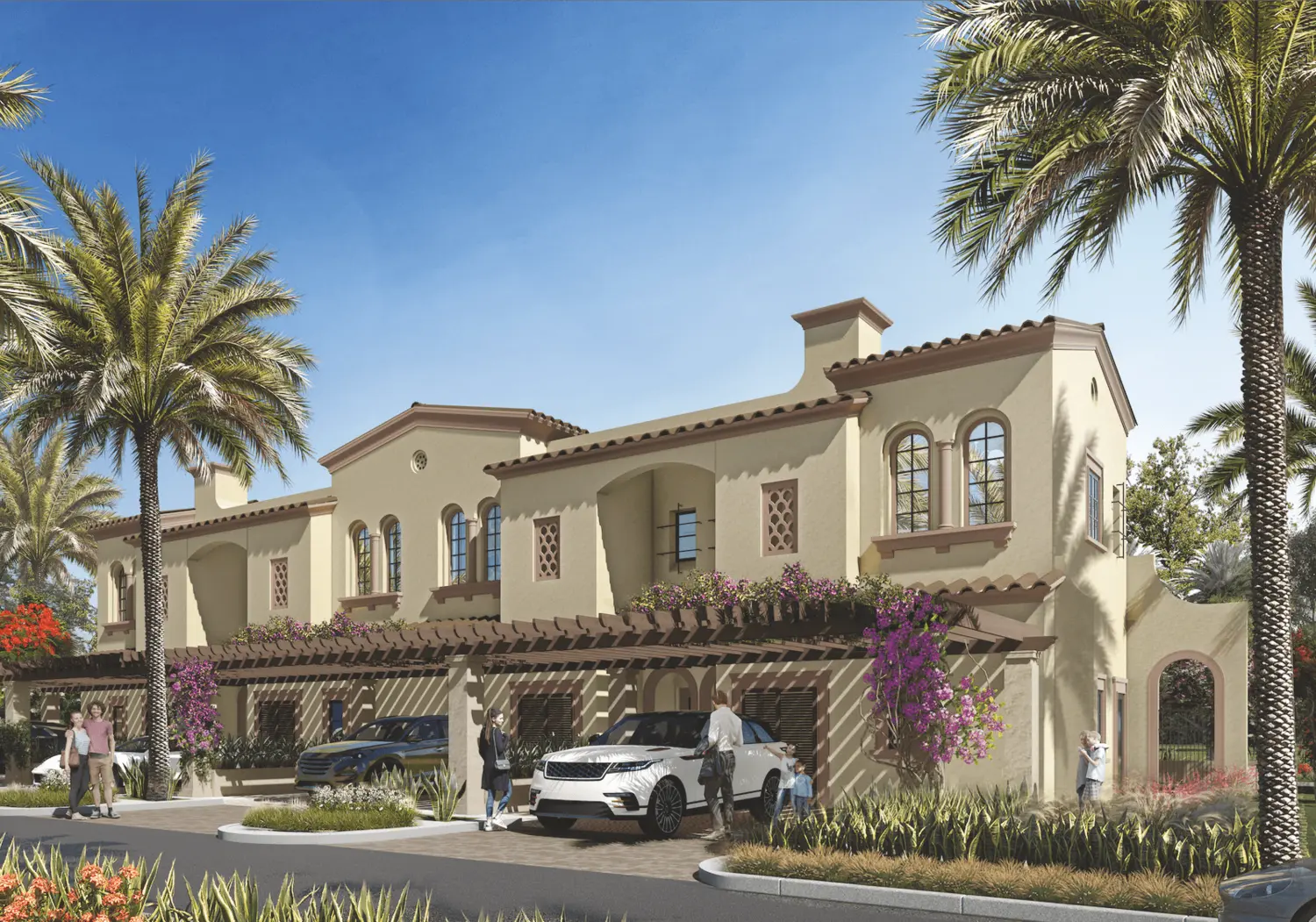Cordoba villa private garden exterior Bloom Living Zayed City Abu Dhabi