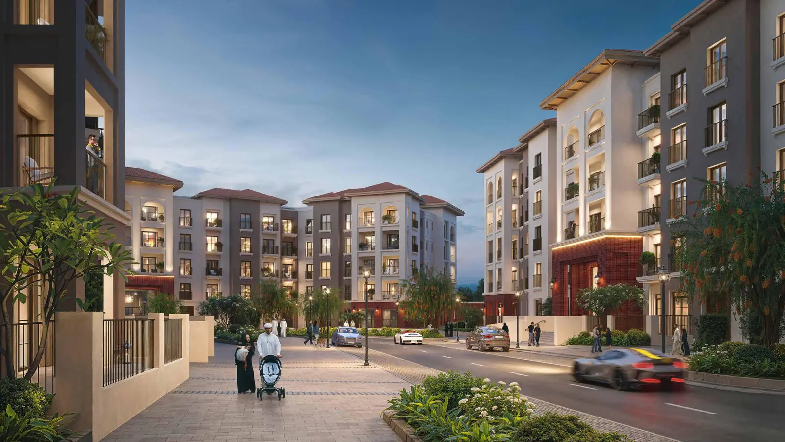 Bloom Living Granada 2 Abu Dhabi entrance view with greenery and community pathways..jpg