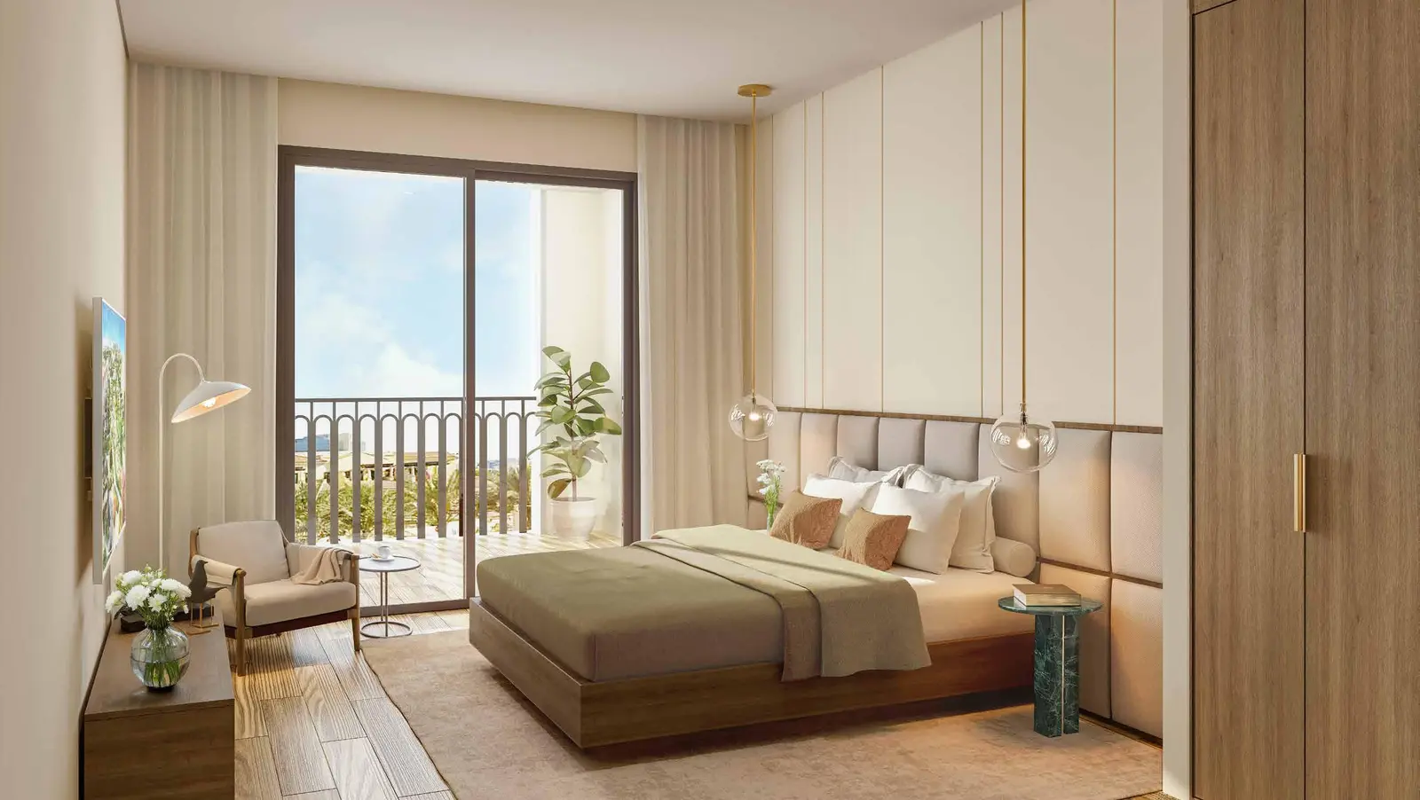 Bloom Living Granada 2 Abu Dhabi apartment interior showcasing Mediterranean-inspired modern living..jpg