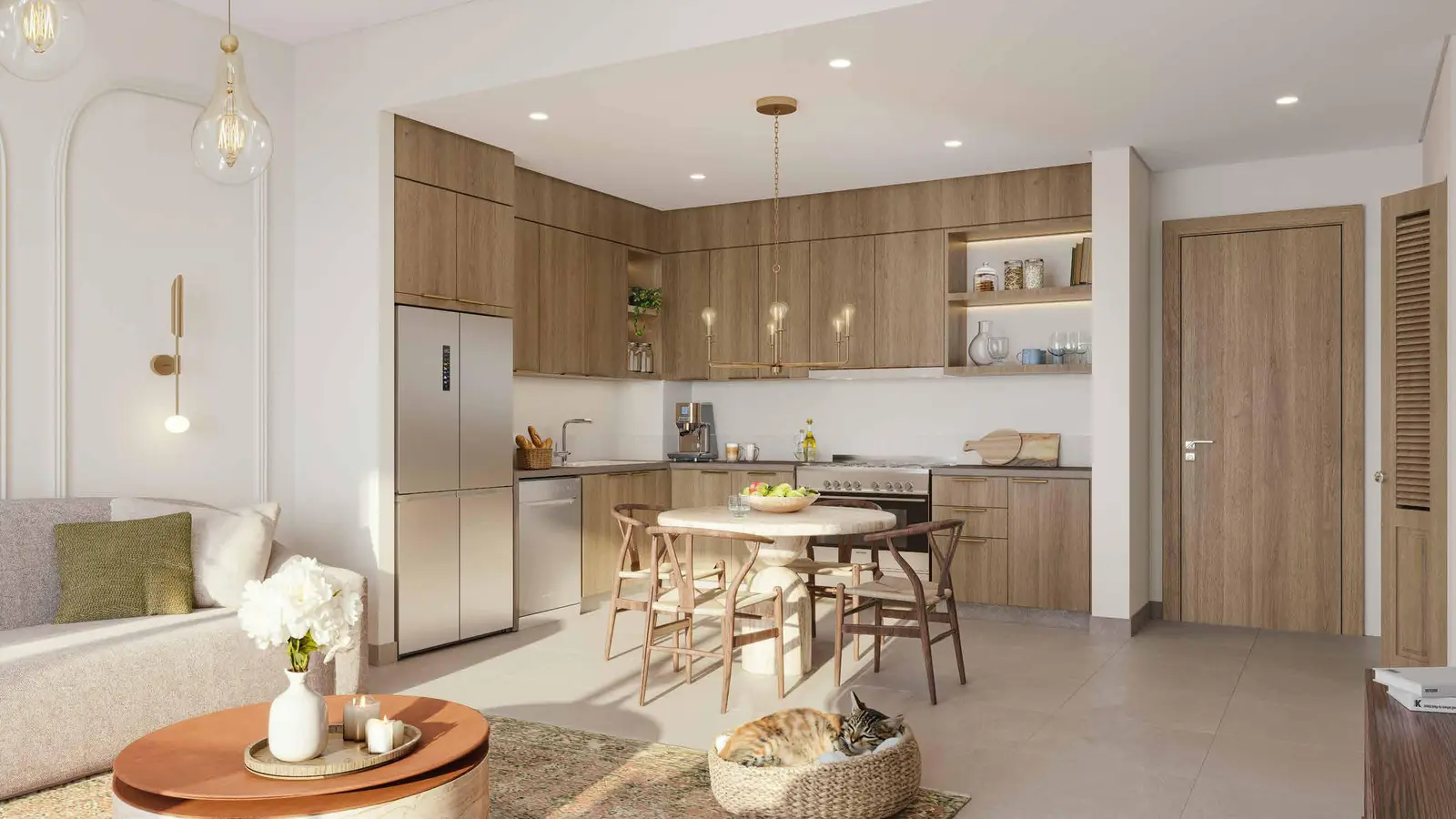 Bloom Living Granada 2 Abu Dhabi contemporary kitchen with premium fittings and open-plan layout..jpg