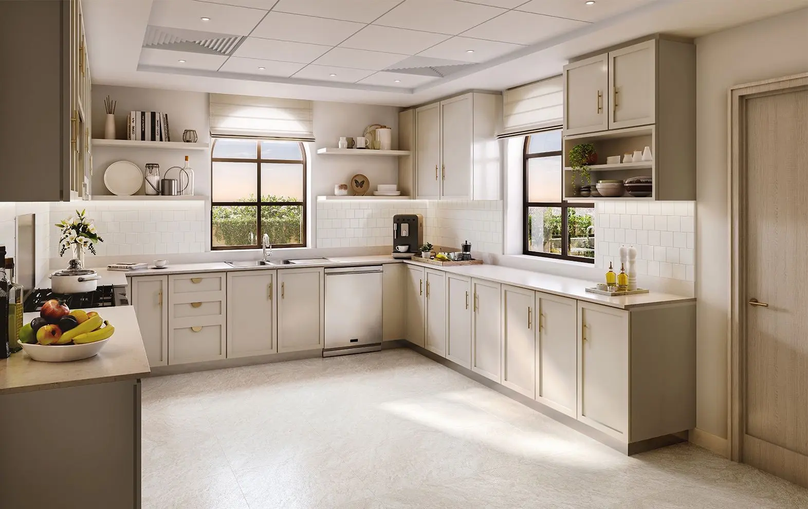 Marbella Bloom Living Zayed City Abu Dhabi luxury villa bedroom with modern Mediterranean architectural elements